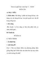 Giáo án nghề làm vườn lớp 11 - Tiết 64 KIỂM TRA pps