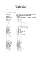 Nhập môn Chương trình dịch - Bài tập ppt