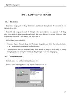 LẬP TRÌNH TRỰC QUAN - PHẦN I MICROSOFT ACCESS - BÀI 6 docx