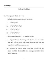 bài tập ôn thi môn hóa học chương: Liên kết hoá học potx