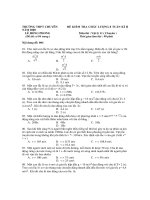 ĐỀ KIỂM TRA CHẤT LƯỢNG 8 TUẦN KÌ II Môn thi : Vật lý - Nội dung đề: 004 pdf