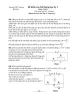 Đề kiểm tra chất lượng học kỳ I Môn : Vật lý pptx