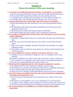 ĐỀ THI THỬ TỐT NGHIỆP MÔN TIẾNG ANH - Number 11 potx