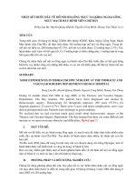 NHÂN XÉT BƯỚC ĐẦU MỔ NỘI SOI LỒNG NGỰC pptx