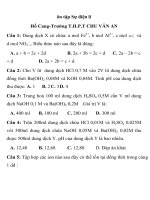 ôn tập môn hóa học Sự điện li -Trường THPT CHU VĂN AN ppsx