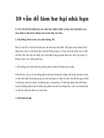 10 vấn đề làm hư hại nhà bạn pptx