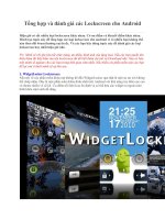 Tổng hợp và đánh giá các Lockscreen cho Android ppt