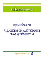 MẠNG THÔNG MINH VÀ CÁC DỊCH VỤ CỦA MẠNG THÔNG MINH TRONG HỆ THỐNG TESTLAB docx