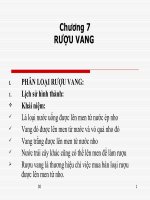 Bài giảng môn ĐIỀU HÀNH NHÀ HÀNG - BAR ppsx