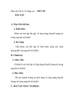 Giáo án Vật lý 12 nâng cao - TIẾT 83: BÀI TẬP pdf