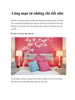 Lãng mạn từ những chi tiết nhỏ docx