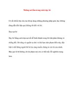 Những sai lầm trong cách dạy bé docx