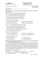 ĐỀ THI THỬ TỐT NGHIỆP MÔN: TIẾNG ANH docx