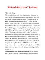 Khái quát Địa lý tỉnh Tiền Giang pps