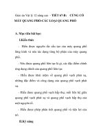 Giáo án Vật lý 12 nâng cao - TIẾT 67-B: CỦNG CỐ MÁY QUANG PHỔ-CÁC LOẠI QUANG PHỔ docx