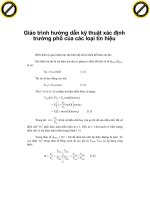 Giáo trình hướng dẫn kỹ thuật xác định trường phổ của các loại tín hiệu phần 1 potx