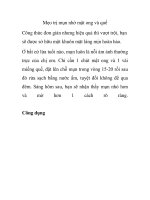 Mẹo trị mụn nhờ mật ong và quế doc