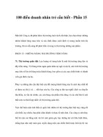 100 điều doanh nhân trẻ cần biết - Phần 15 doc