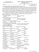 KIỂM TRA HỌC KÌ I – NĂM HỌC 2010-2011 MÔN ANH VĂN 12 - Mă đề thi 1204 ppt