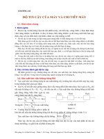 Cơ sở thiết kế máy - Phần 1 Những vấn đề cơ bản trong thiết kế máy và chi tiết máy - Chương 3 pps