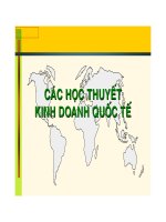 Các học thuyết kinh doanh quốc tế potx