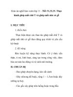 Giáo án nghề làm vườn lớp 11 - Tiết 31,32,33. Thực hành ghép mắt chữ T và ghép mắt nhỏ có gỗ docx