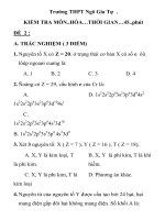 kiểm tra 1 tiết môn hóa học lớp 10 Trường THPT Ngô Gia Tự docx