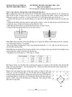 ĐỀ THI HSG TRƯỜNG NĂM HỌC 2010 – 2011 Môn: VẬT LÍ - TRƯỜNG THPT DIỄN CHÂU 2 doc