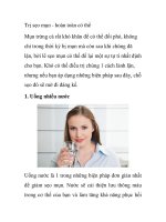 Trị sẹo mụn - hoàn toàn có thể pot