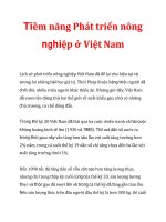 Tiềm năng Phát triển nông nghiệp ở Việt Nam pptx