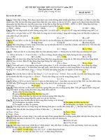 ĐỀ THI THỬ ĐẠI HỌC MÔN VẬT LÝ LẦN 9 Năm 2011 - Mã đề thi 567 pptx