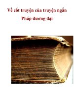 Về cốt truyện của truyện ngắn Pháp đương đại doc