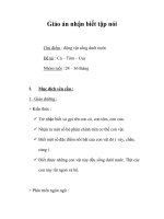 Giáo án mầm non - Đề tài : Cá – Tôm – Cua potx