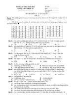 ĐỀ THI MÔN LÝ LẦN 2 (ĐỀ 3) pptx