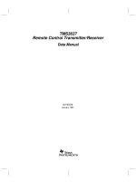 TMS3637 điều khiển từ xa phát / thu dữ liệu bằng tay pptx