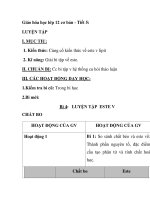 Giáo hóa học lớp 12 cơ bản - Tiết 5: LUYỆN TẬP docx