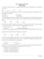 ÔN TẬP THI TRẮC NGHIỆM ĐỢT I MÔN VẬT LÝ Năm học : 2010-2011 ppt