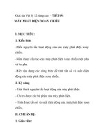 Giáo án Vật lý 12 nâng cao - TIẾT49: MÁY PHÁT ĐIỆN XOAY CHIỀU pps