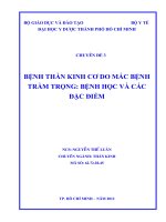 Bệnh thần kinh cơ do mắc bệnh trầm trọng bệnh học và các đặc điểm