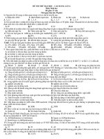 ĐỀ THI THỬ ĐẠI HỌC MÔN SINH - ĐỀ SỐ 24 ppt