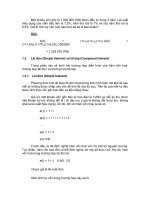 Giáo trình hướng dẫn cơ bản giá trị của tiền tệ trong tài chính từ lãi suất và tỷ suất lợi tức phần 2 pptx