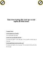 Giáo trình hướng dẫn cách tạo ra một logfile để khóa email phần 1 potx
