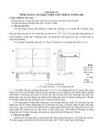 KẾT CẤU BÊ TÔNG CỐT THÉP : TÍNH TOÁN CẤU KIỆN CHỊU UỐN THEO CƯỜNG ĐỘ part 1 pptx