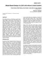 ModelBased Design of a SUV antirollover control system