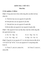 KIỂM TRA 1 TIẾT MÔN HÓA HỌC LỚP 10 SỞ GD&ĐT NGHỆ AN ppt