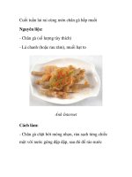 Cuối tuần lai rai cùng món chân gà hấp muối ppsx