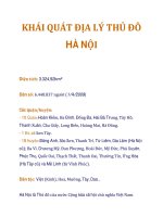 KHÁI QUÁT ĐỊA LÝ THỦ ĐÔ HÀ NỘI pot