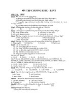 ÔN TẬP CHƯƠNG ESTE – LIPIT pps