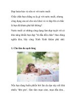 Đẹp hoàn hảo và siêu rẻ với nước muối potx