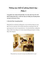 Những mẹo thiết kế phòng khách đẹp Phần 2 ppsx